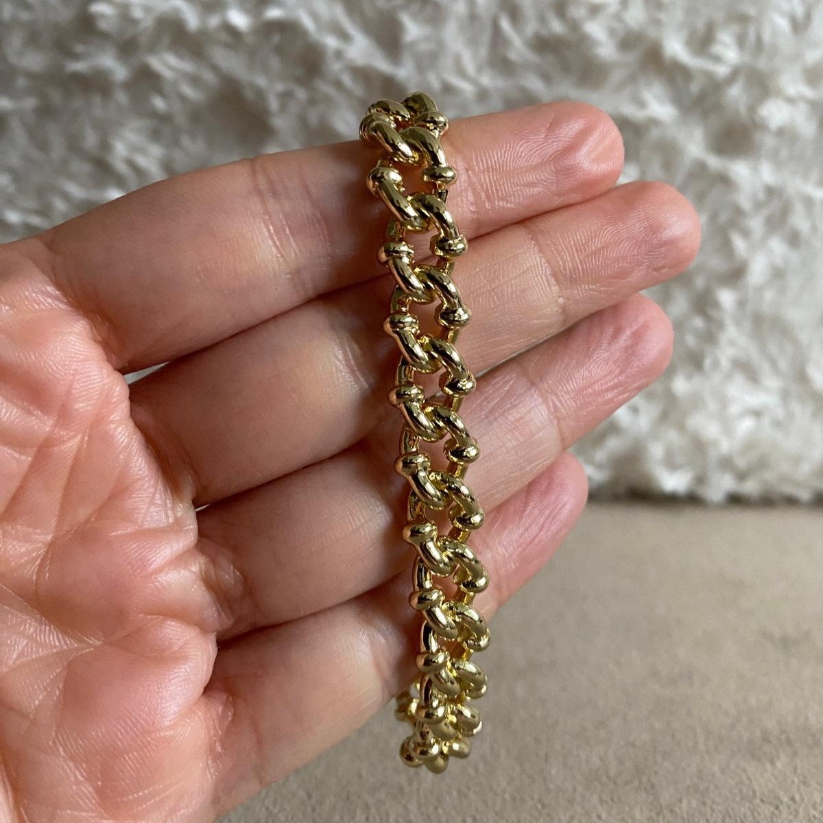 Xuping Gold Rengi Gurmet Zincir Bileklik