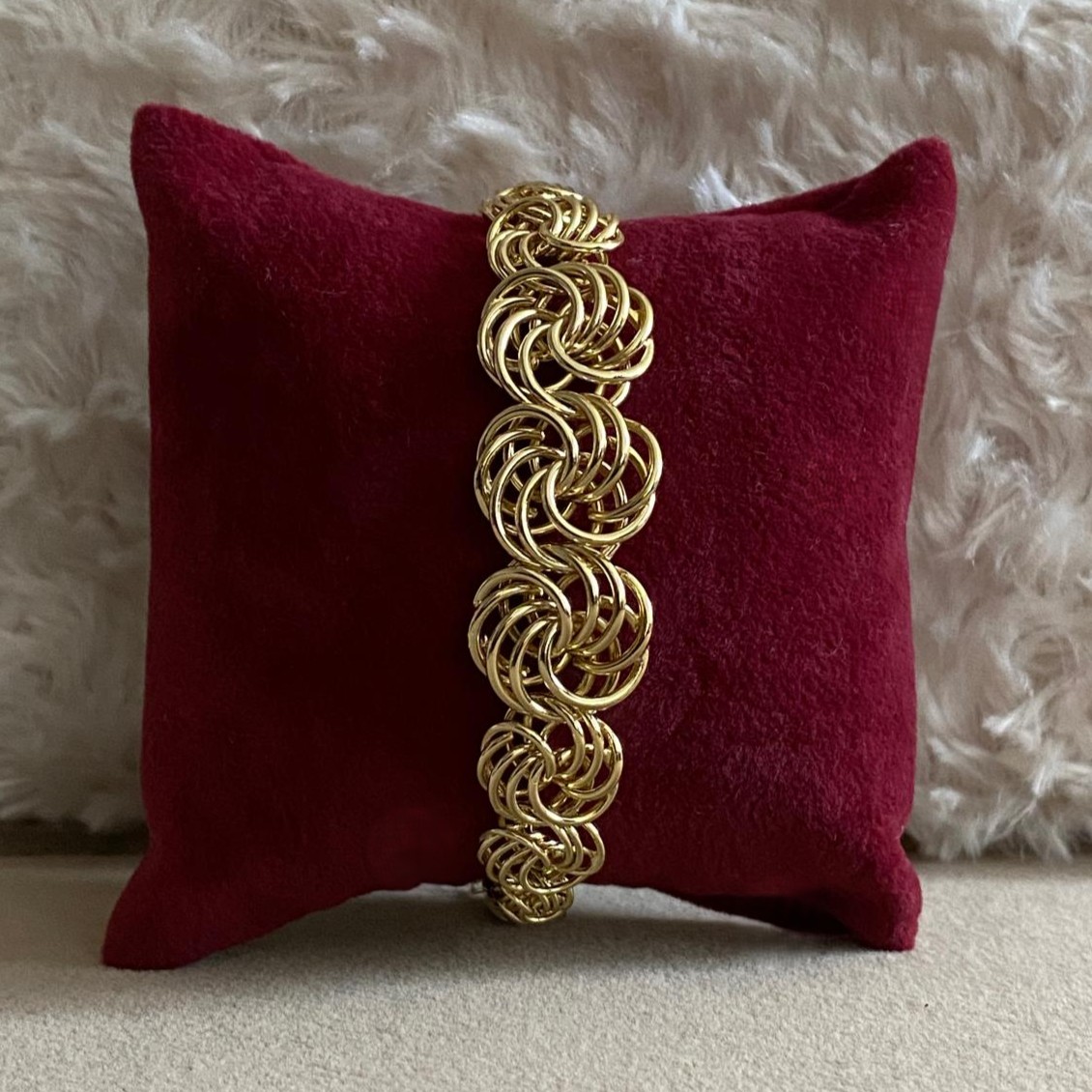 Xuping Gold Rengi Çoklu Halkalı Bileklik