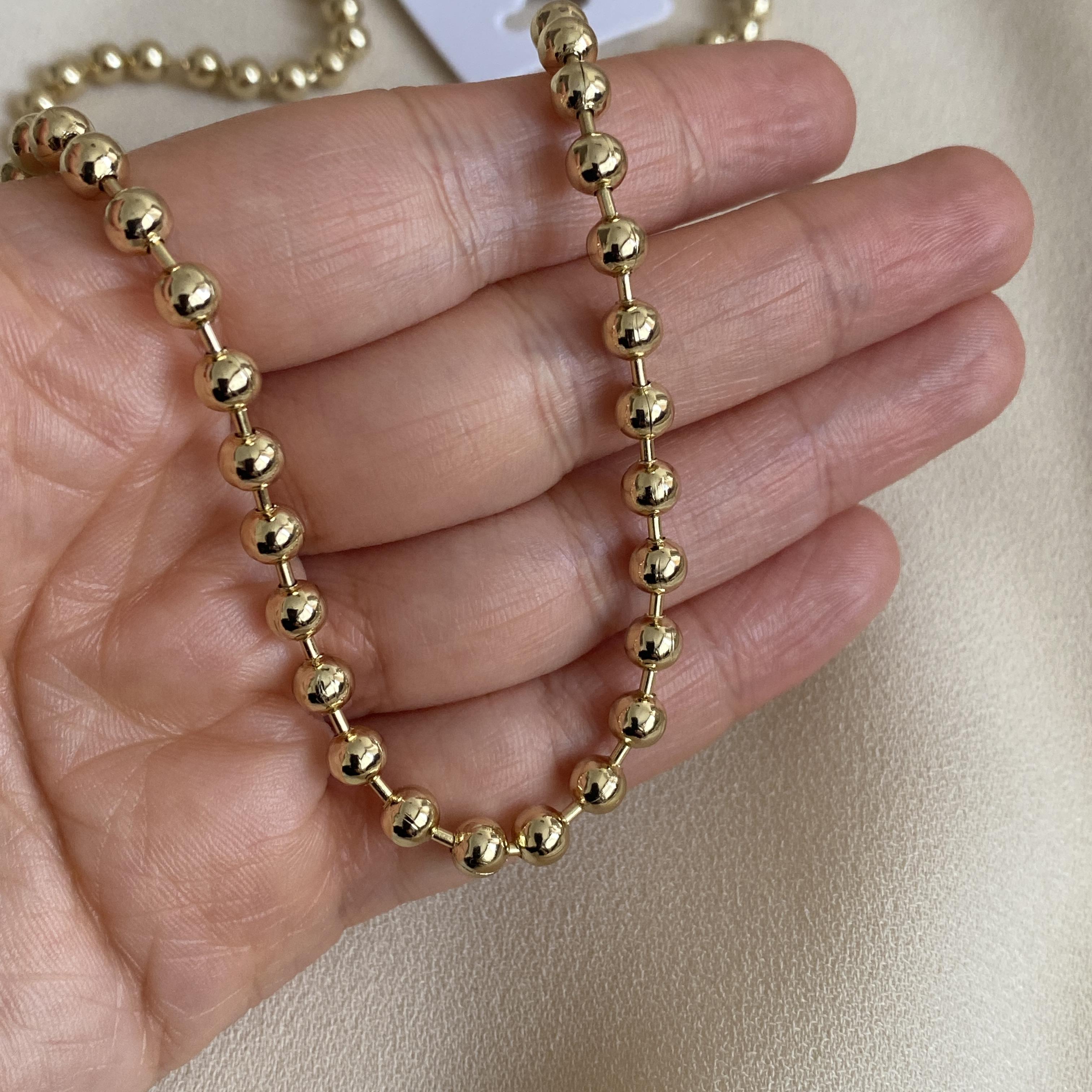 Xuping Gold Rengi 60 cm Küçük Top  Kolye