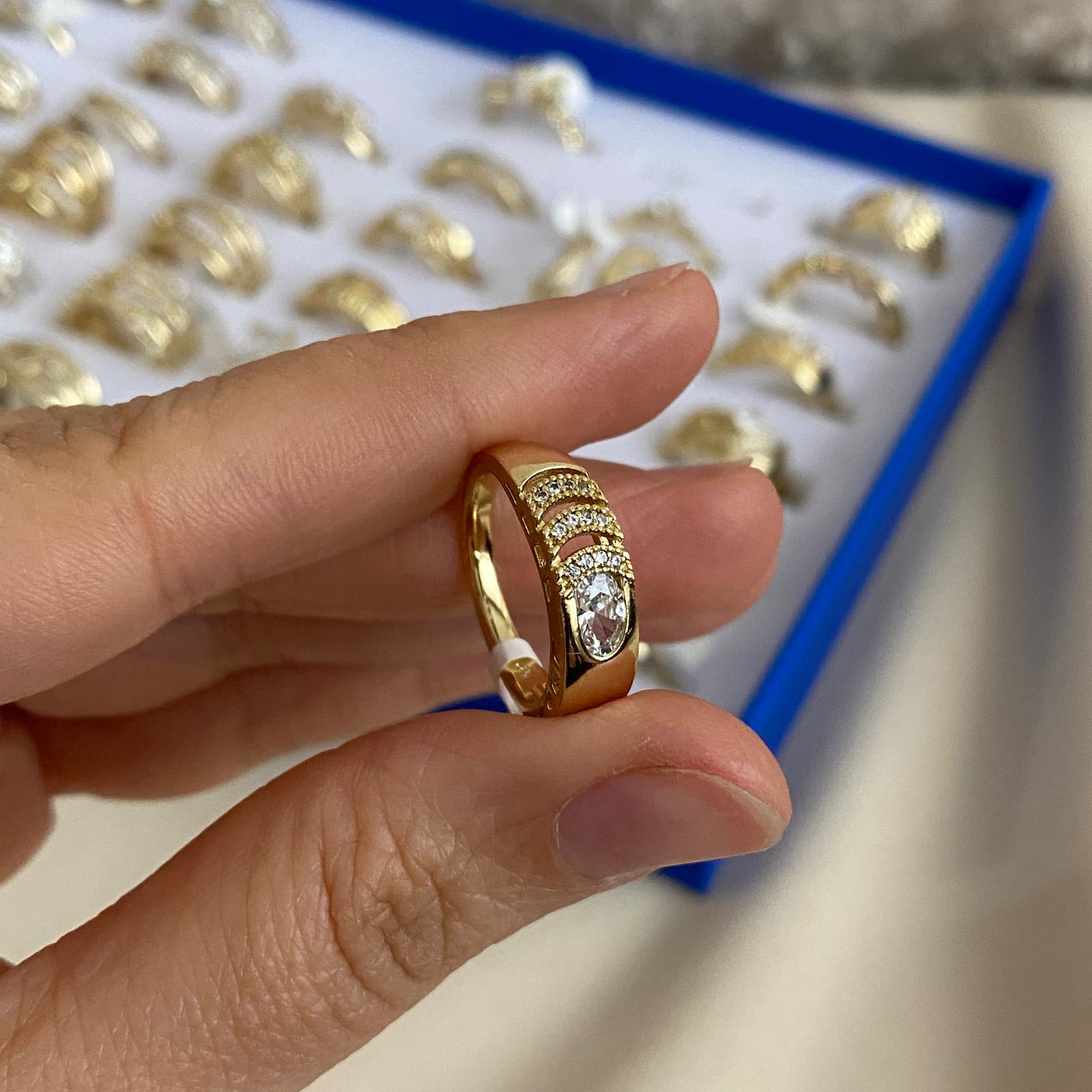 Xuping Gold Rengi Damla Yüzük