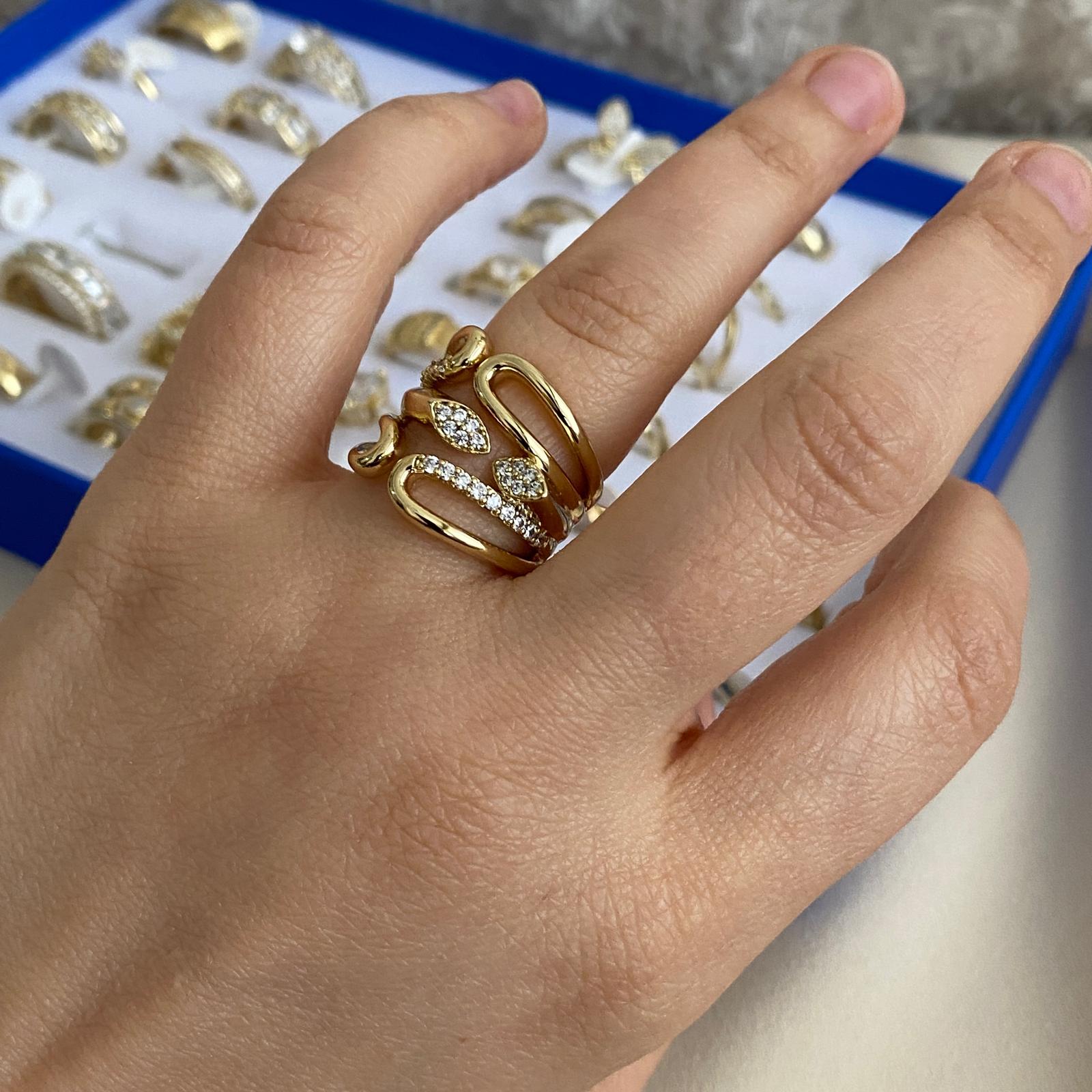 Xuping Gold Rengi Premium Modern Yüzük