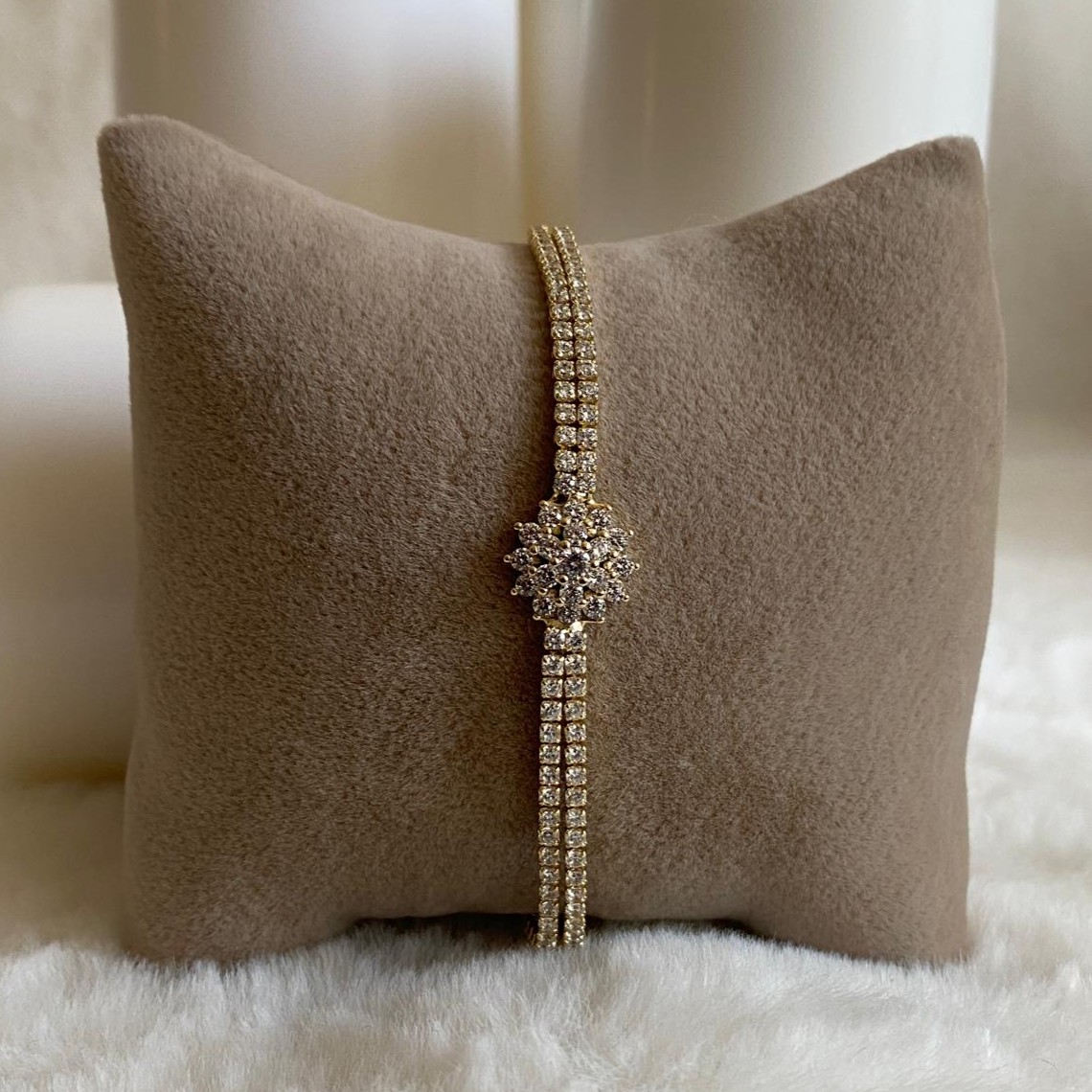 Xuping Gold Rengi Işıltılı Bileklik