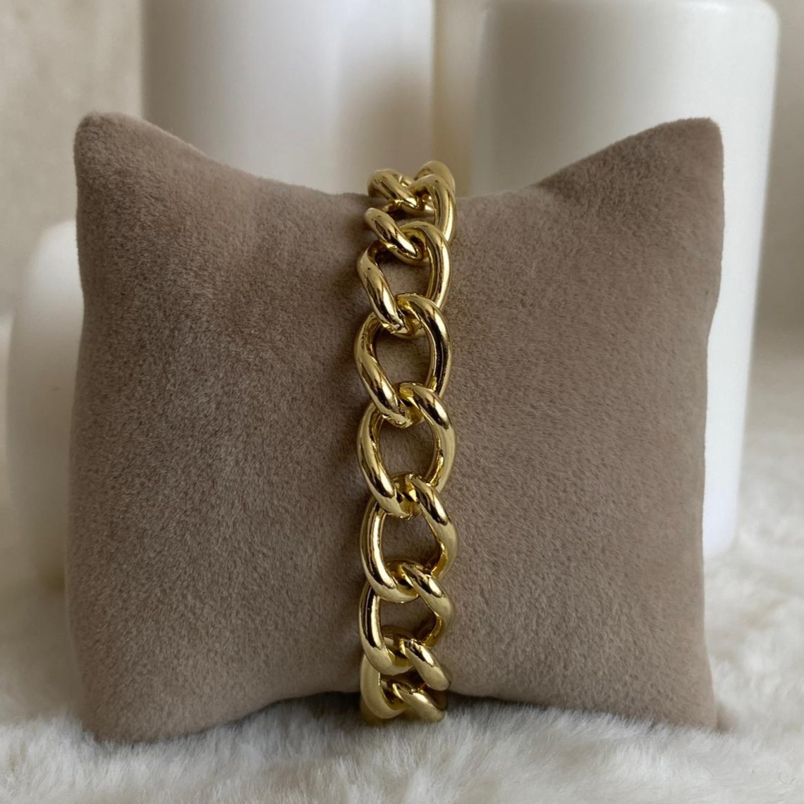 Xuping Gold Rengi Kalın Zincir Bileklik