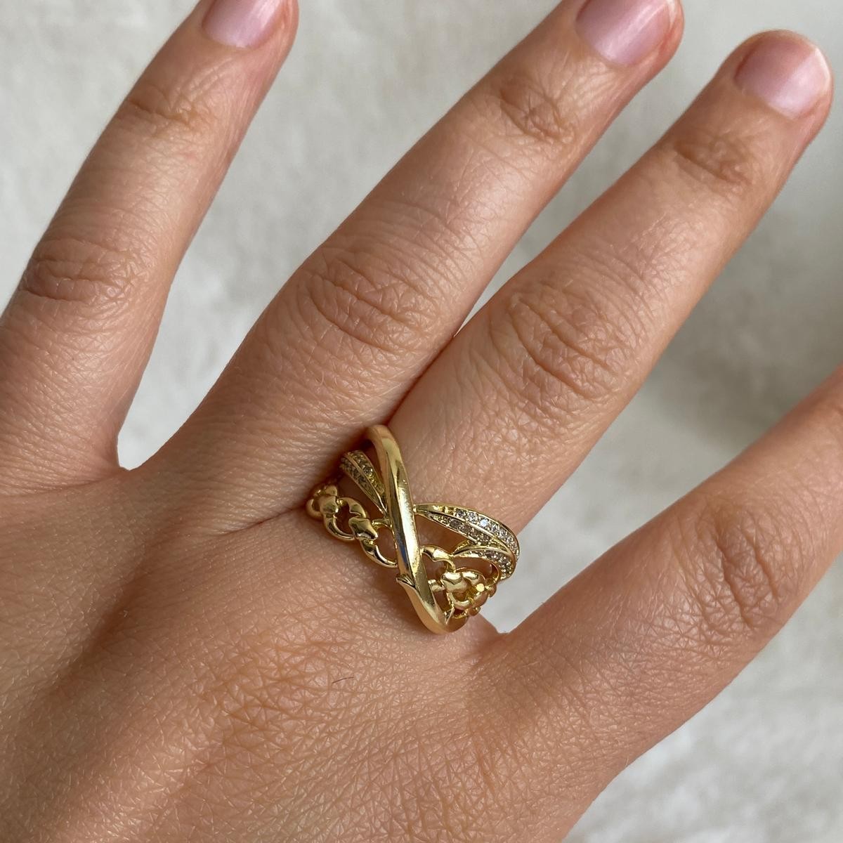 Xuping Gold Rengi Karma Yüzük