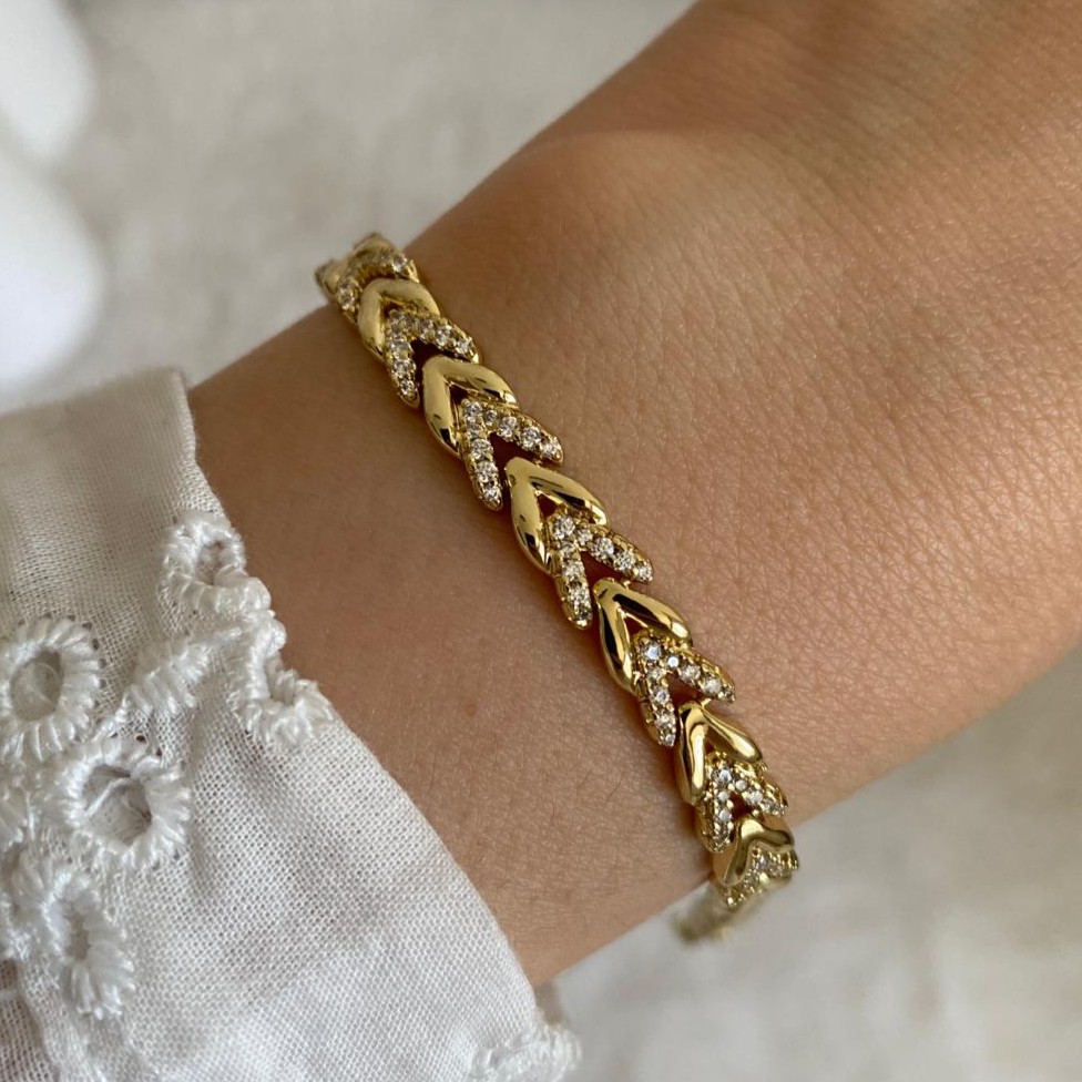 Xuping Gold Rengi V Bileklik