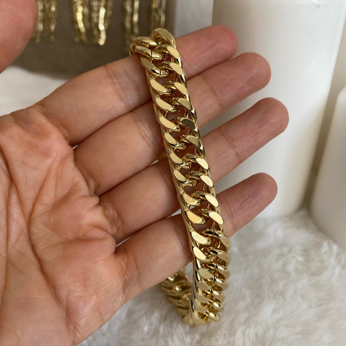 Xuping Gold Rengi XL Zincir Bileklik