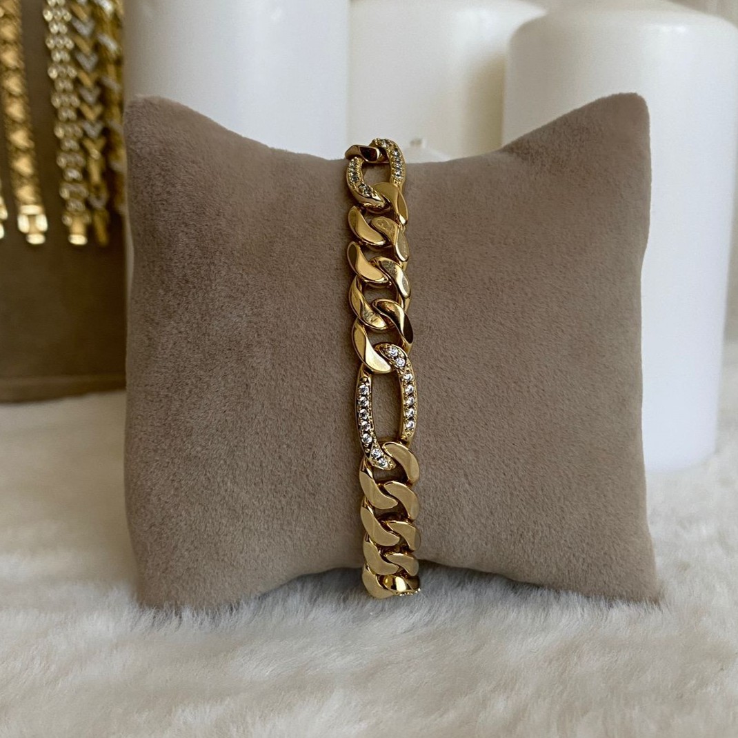 Xuping Gold Rengi Gurmet Figaro Bileklik